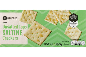 SE Grocers Unsalted Tops Saltine Crackers