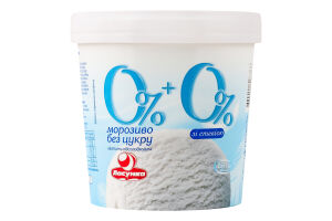 Морозиво без цукру 0%+0% Ласунка відро 250г