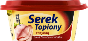 Сир плавлений з шинкою 27% 100г Mlekpol