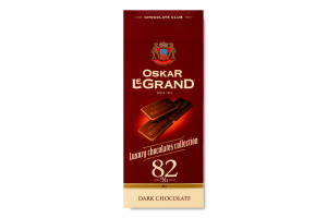 Шоколад 82% чорний Oskar Le Grand к/у 82г