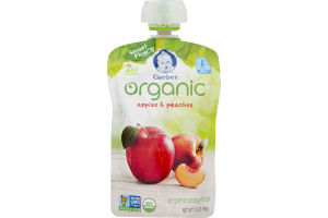 Gerber Organic Baby Food Apples & Peaches