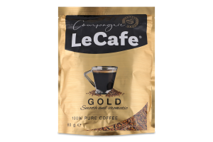 Кава розчинна LeCafe Gold 80г д/п