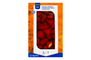 Перец болгарский красный маринованный фаршированный мягким сыром в подсолнечном масле Metro Chef лоток 1.1кг