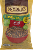 Snyder's Of Hanover Mini Pretzels Bonus Bag