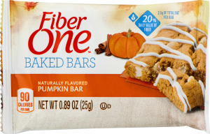 Fiber One Baked Bars Pumkin