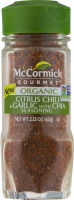 McCormick Gourmet Organic Citrus Chili & Garlic with Chia Seasoning
