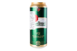 Пиво 0.5л 4.4% светлое фильтрованное пастеризованное Pilsner Urquell ж/б