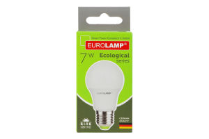 Лампа світлодіодна 7W E27 4000K Ecological Eurolamp 1шт