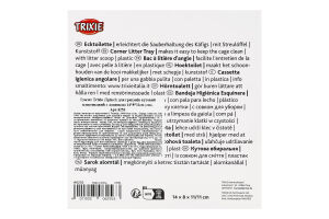 Туалет д/гризунів кутовий з лопаткою 14*8*11см Тріксі