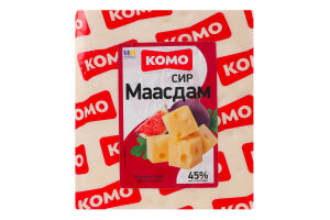 Сыр 45% твердый Маасдам Комо кг