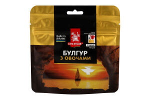 Булгур з овочами Сто пудів д/п 70г