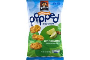 Quaker Gluten Free Popped Rice Crisps Apple Cinnamon