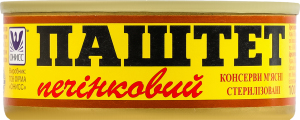 Паштет печінковий стерилізований Онисс з/б 100г