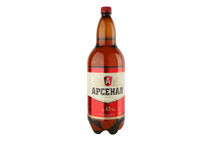 Пиво 1.96л 8% светлое пастеризованное Крепкое Арсенал п/бут