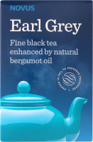 Чай чорний цейлонський байховий з олією бергамоту Earl Grey Novus к/у 100г