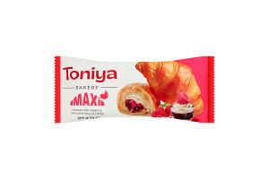 Круасан з наповнювачами зі смаком малини та ванілі Maxi Toniya м/у 110г
