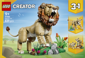 Конструктор для дітей від 9років 3в1 №31386 Majestic Lion Creator Lego 839ел