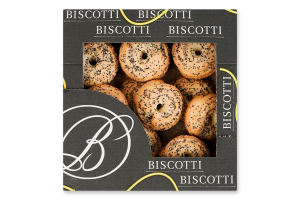Печенье сдобное песочно-отсадное Маргаритка с маком Biscotti к/у 0.28кг