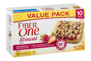 Fiber One Streusel Bar Strawberry - 10 CT