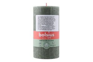 Свічка зелена 13х6.8см №103668790370 Bolsius 1шт