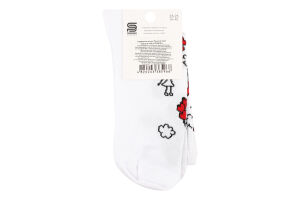 Шкарпетки жін Premier socks Серця в неб біл р23-25