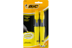 Bic Brite Liner Grip Multi-Use Tip Highlighter - 2 CT