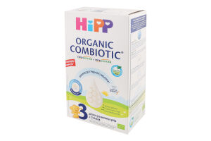 Смесь молочная сухая для детей от 12мес 3 Organic combiotic Hipp к/у 500г