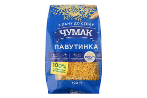 Вироби макаронні клас екстра група А Павутинка Чумак м/у 400г