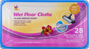 Ahold Wet Floor Cloths Island Breeze Scent - 28 CT