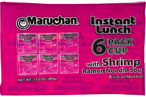 Maruchan Ramen Noodle Soup with Shrimp - 6 PK
