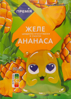 Желе быстрого приготовления со вкусом ананаса Премія м/у 90г