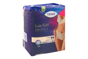Трусы урологические с высокой посадкой для женщин M Plus Creme Lady Pants Tena 9шт