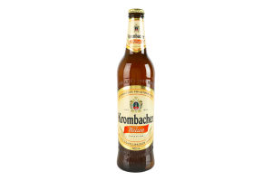 Пиво 0.5л 5.3% светлое пшеничное нефильтрованное пастеризованное Weizen Krombacher бут