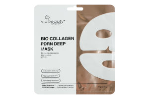 Маска для лица гидрогелевая биоколлагеновая с PDRN и гиалуроновой кислотой VIA Beauty 40г
