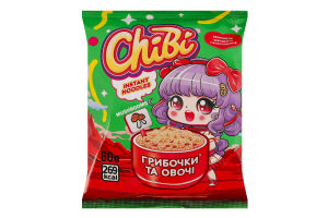 Вермишель быстрого приготовления со вкусом грибов и овощей ChiBi м/у 60г