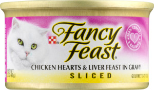 Fancy Feast Chicken Hearts & Liver Feast In Gravy Sliced Gourmet Cat Food