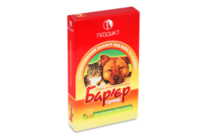 Краплі д/дорослих собак та котів інсектоакарицидні Бар"єр супер №2 3*1мл Продукт