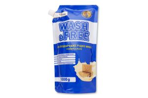 Засіб д/миття Рідке господарське мило універсальний 1000г д/п Wash&Free