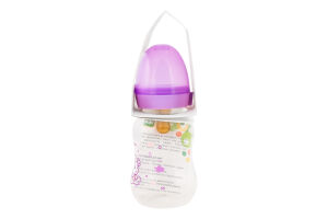 Пляшечка для годування для дітей від народження з латексною соскою 125мл №1300 Baby Team 1шт