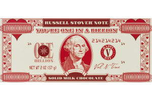 Russell Stover You're One In A Billion Solid Milk Chocolate