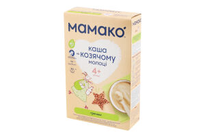 Каша молочна суха для дітей від 4міс швидкорозчинна на козячому молоці гречана Мамако к/у 200г