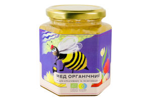 Мед органічний Дунайський Аграрій 1ґ с/б 450г