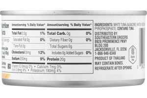 SE Grocers Solid White Tuna In Water