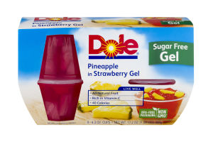 Dole Pineapple in Strawberry Gel - 4 CT