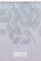 Блокнот Jobmax А5 клітинка пружина зверху картонна обкладинка 48аркушівBM.2474-99 Buromax