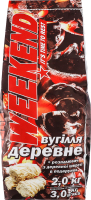 Вугілля деревне з розпалювачем Weekend 2кг