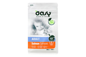 Корм д/котів з лососем сухий 300г Оазі