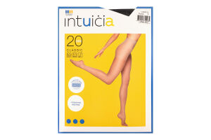Колготки женские Intuicia Classic 20den 3 черный