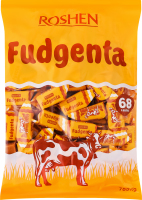 Цукерки з молочно-тираженої маси Fudgenta Roshen м/у 785г