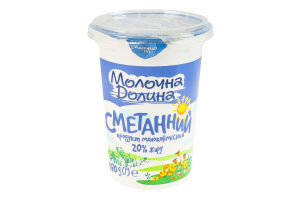 Продукт сметанный 20% молокосодержащий Молочна Долина ст 470г